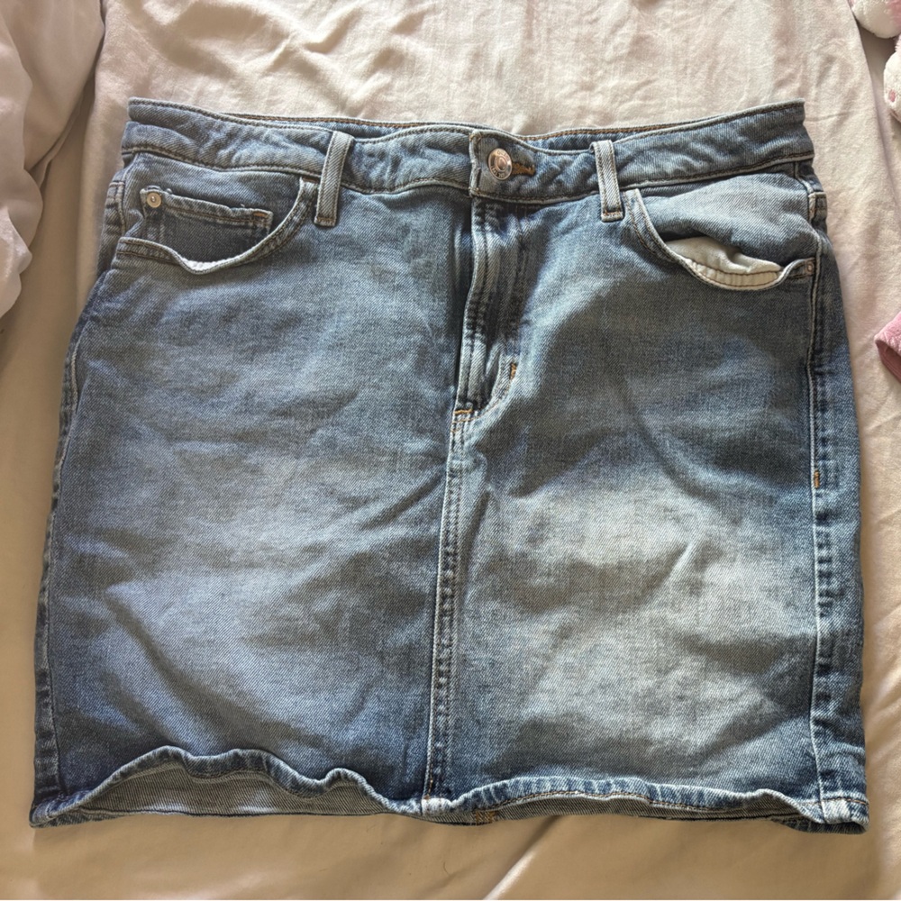 Guess Light Blue Denim Jean Skirt